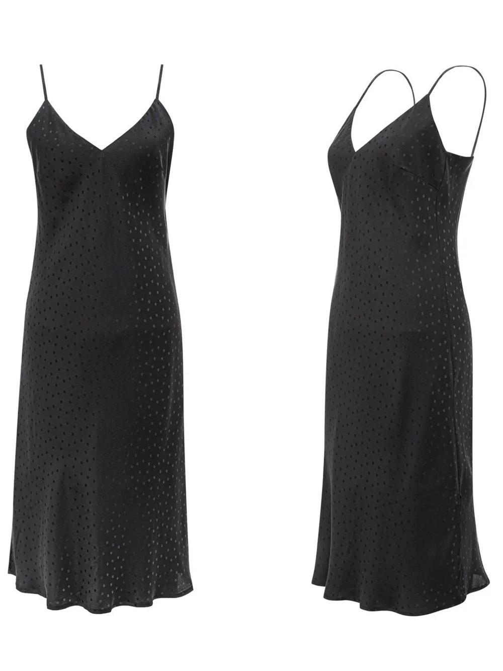 Gold Hawk Solid Black Slip Dress In Silk,
$315MSRP, NWT S/M/L
